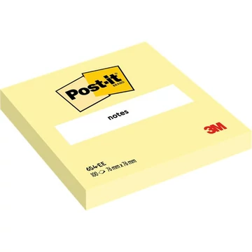 3M Post-it öntapadó jegyzettömb, 76x76 mm, 100 db