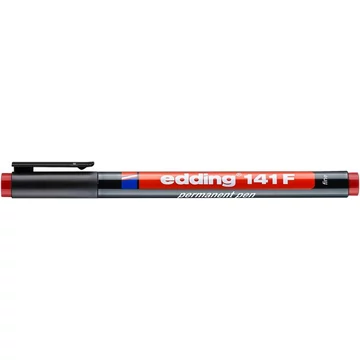Edding 141 F alkoholos marker, OHP, 0,6 mm, piros