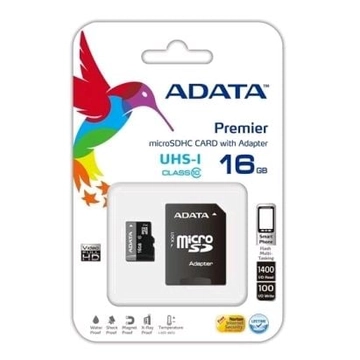 ADATA microSDHC memóriakártya adapterrel, 16GB