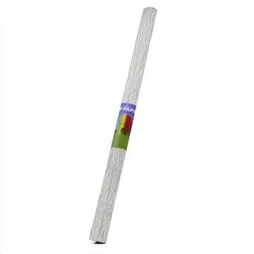 Krepp-papír, 200x50 cm, ezüst