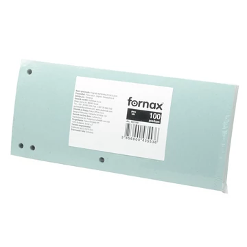 Fornax elválasztólap, 10,5x24 cm, 100 db, kék