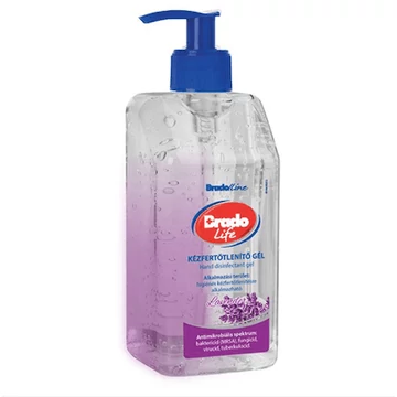 Brado kézfertőtlenítő gél, pumpás, levendula, 500 ml