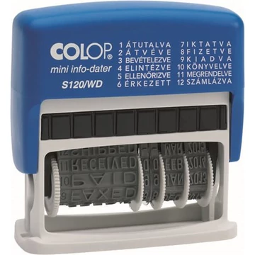 Colop "S120/WD" szöveg- és dátumbélyegző