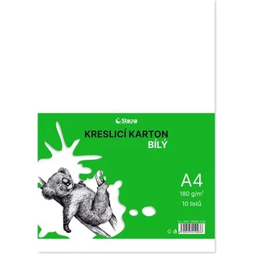 Stepa rajzlap, A4, 180g, fehér, 10 lap