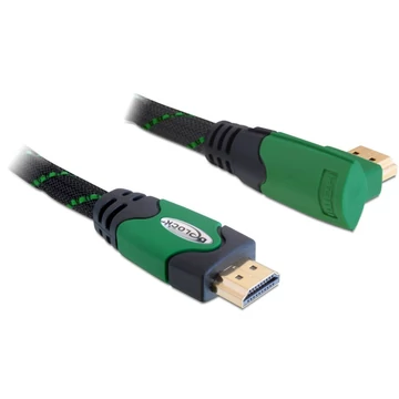 DeLock 4K HDMI kábel ethernettel, derékszögű, 1 méter