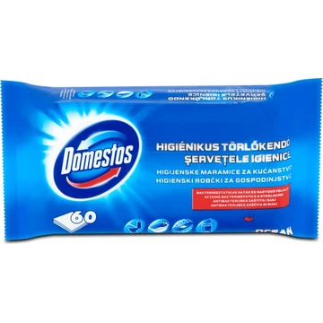 Domestos nedves törlőkendő, 60 db, óceán illat