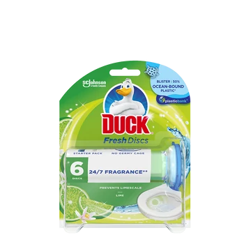 Duck WC öblítő korong adagolóval, 36 ml, Lime