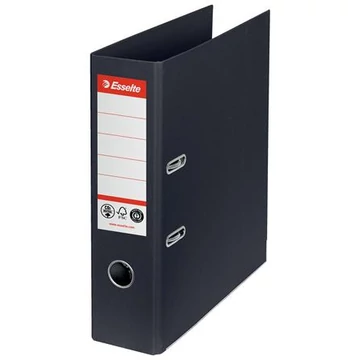 Esselte No. 1 A4 iratrendező, CO2-semleges, 75 mm, élvédő sínnel, fekete