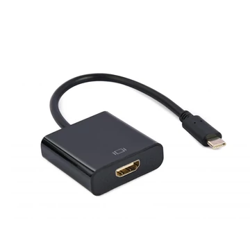 Gembird Cablexpert USB-C - HDMI 4K adapter, 15 cm, fekete