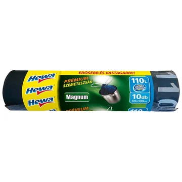Hewa Magnum extra erős szemeteszsák, önzáró szalagos, 110 l, 10 db