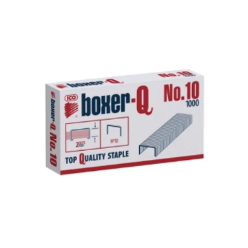 ICO Boxer-Q tűzőkapocs, No. 10 méret, 1000 db
