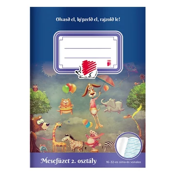 ICO Süni A5 tűzött mesefüzet, 2. osztály