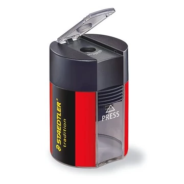 Staedtler 511 tartályos hegyező, fekete-piros