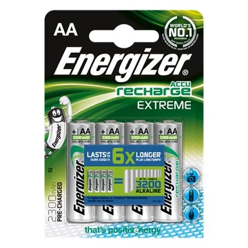 Energizer Extreme tölthető ceruzaelem, AA, 4x2300 mAh