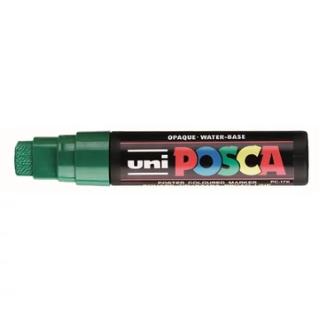 Uni Posca PC-17K dekormarker, 15 mm, vágott, zöld