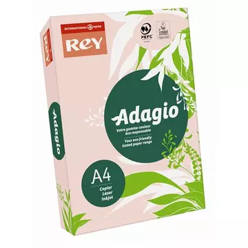 Rey Adagio színes másolópapír, A4, 80 g, pasztell rózsaszín, 500 lap