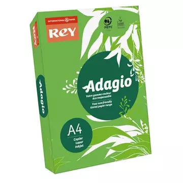 Rey Adagio színes másolópapír, A4, 80 g, intenzív zöld, 500 lap