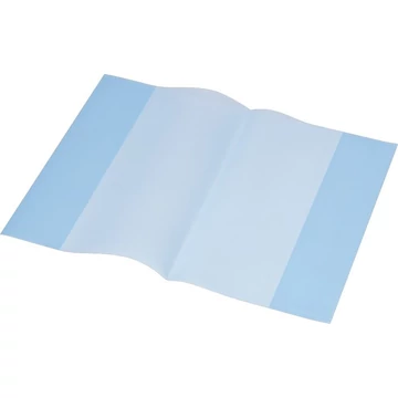 Panta Plast füzet- és könyvborító, A5, PP, 80 mikron, narancsos felület, kék, 10 db