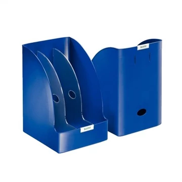 Leitz Plus Jumbo iratpapucs, műanyag, 205 mm, elválasztókkal, kék