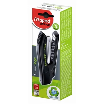 Tűzőgép, 24/6, 26/6, 25 lap, dobozos, MAPED Greenlogic Full-Strip