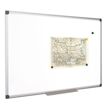 Fehértábla, mágneses, 100x150 cm, alumínium keret, VICTORIA