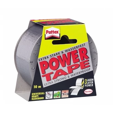 Henkel Pattex Power Tape ragasztószalag, 50 mm x 10 m, ezüst