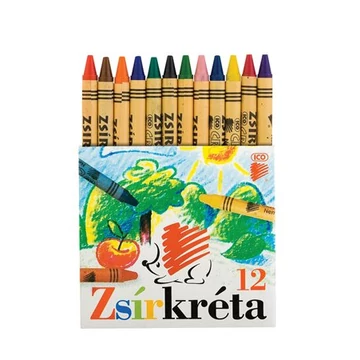 Zsírkréta, 12 darabos, ICO Süni