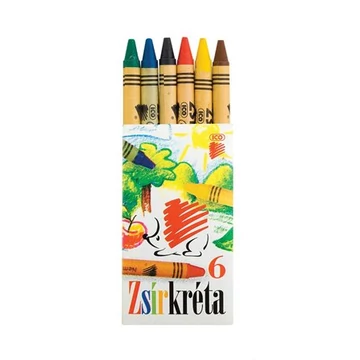 Zsírkréta, 6 darabos, ICO Süni