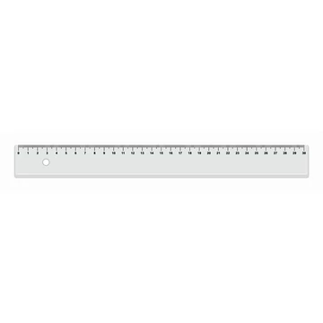 Vonalzó, műanyag, 30 cm, KOH-I-NOOR