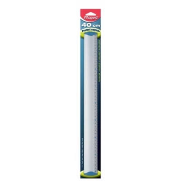Vonalzó, alumínium, 40 cm, MAPED Protect System