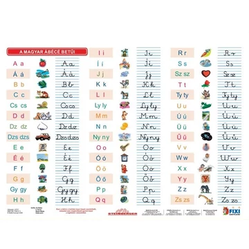 Tanulói munkalap, A4, Magyar ábécé A4 + munkaoldal