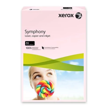 Xerox "Symphony" színes fénymásolópapír, A4, 80g, 500 lap, rózsaszín