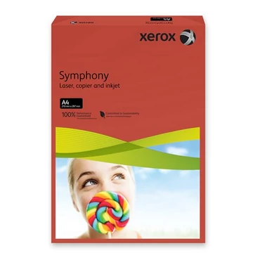Xerox "Symphony" színes fénymásolópapír, A4, 160g, 250 lap, sötétpiros