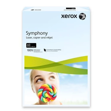 Xerox "Symphony" színes fénymásolópapír, A3, 80g, 500 lap, világoskék