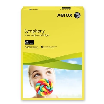 Xerox "Symphony" színes fénymásolópapír, A4, 80g, 500 lap, sötétsárga