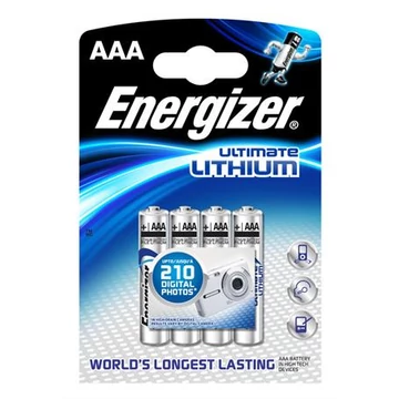 Energizer Ultimate Lithium ceruzaelem, AAA, 4 db
