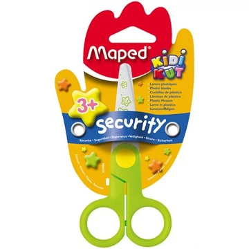 Olló, óvodai, 12 cm, műanyag él, MAPED Kidikut