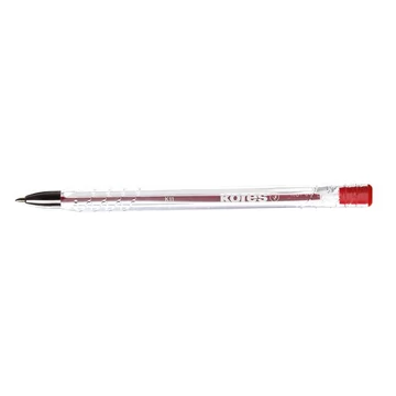 Kores K11-M kupakos golyóstoll, 1 mm, piros