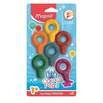 Zsírkréta, Maped color`peps baby, 6 különböző szín