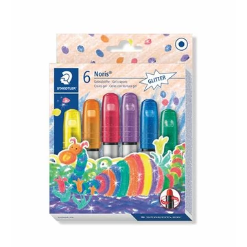 Zsírkréta, zselés, Staedtler noris 2390, 6 csillogó szín