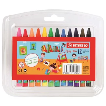 Zsírkréta, Stabilo yippy-wax, 12 különböző szín