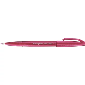 Pentel SES15C-B2X kalligrafikus ecsetfilc, burgundi