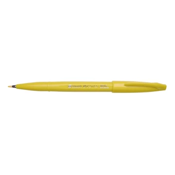 Pentel SES15C-G kalligrafikus ecsetfilc, citromsárga