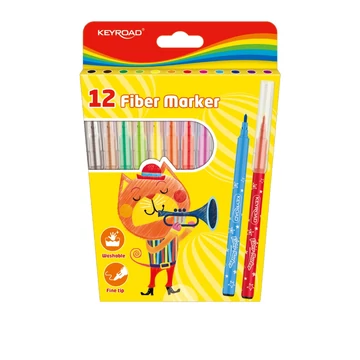 Keyroad rostirón filctoll készlet, 2 mm, 12 szín