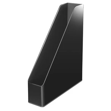 Leitz Duo iratpapucs, műanyag, 73 mm, kettős színhatású, fekete