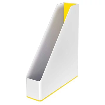 Leitz Wow iratpapucs, műanyag, 73 mm, kettős színhatású, sárga