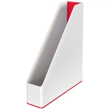 Leitz Wow iratpapucs, műanyag, 73 mm, kettős színhatású, piros