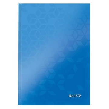 Leitz Wow beírókönyv, A5, kockás, 80 lap, keményfedeles, kék