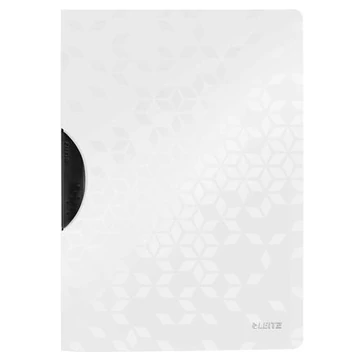 Leitz Wow ColorClip gyorsfűző, klipes, PP, A4, fehér