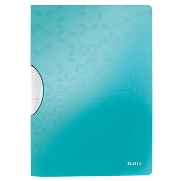 Leitz Wow ColorClip gyorsfűző, klipes, PP, A4, jégkék